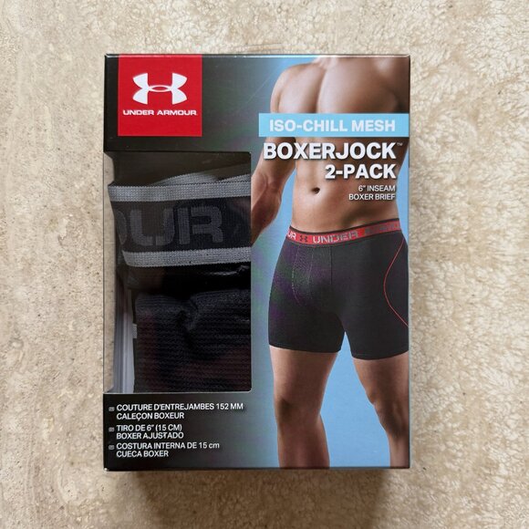 Under Armour Men's Iso-Chill Mesh Boxerjock 2-Pack - Picture 2 of 3